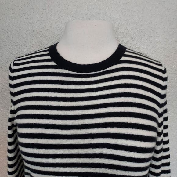Talbots Black & White Wool Blend Size M - Picture 3 of 12